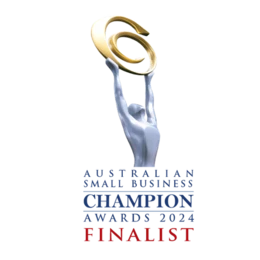 Australian Small Business Champion Awards 2024 finalist badge