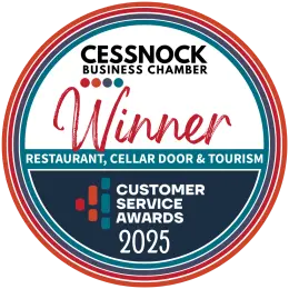 Cessnock Business Chamber Customer Service Awards 2025 winner badge