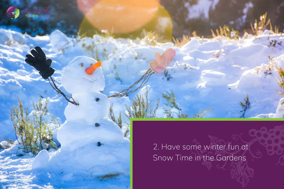 Have some winter fun at Snow Time in the Gardens
