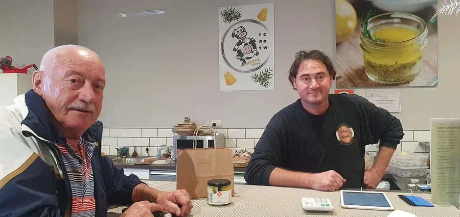 A warm welcome over the counter at a Hunter Valley produce shop